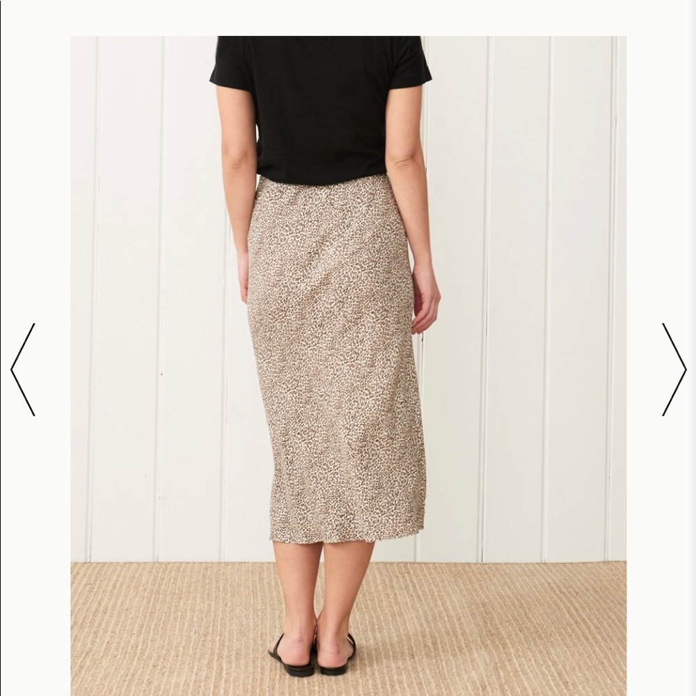 [sold elsewhere] Jenni Kayne leapoard skirt, xs